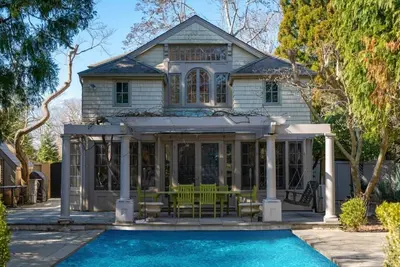 Image de Picturesque Traditional home located on a private street, stunning pool, . . .