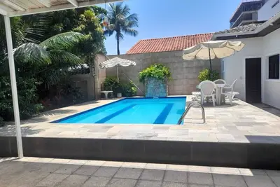 Image de Single storey house in Canto do Forte with swimming pool, barbecue, close to the beach.
