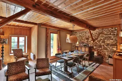 Image de 1er étage, balcon, télévision, casier à ski, 55m², Serre Chevalier