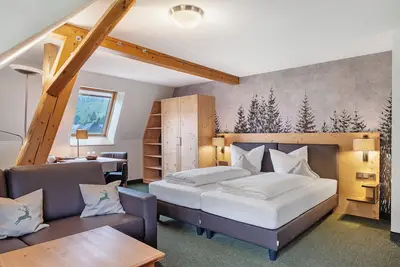 Image de Chambre 'Grosses Zimmer' avec vue sur les montagnes, terrasse partagée et Wi-Fi