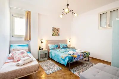 Image de Maison de vacances 'La Baia Luxury Room Controvento' avec vue sur la mer, Wi-Fi et climatisation