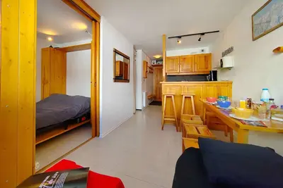 Image de appart 4 pers, cosy et fonctionnel, vue montagne, départ ski aux pieds