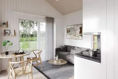 Image de Attefallshus Begonian, an elegant and cozy accommodation for relaxation & work.