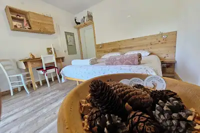 Image de Pedibosco bed immersed in the forest of the Belluno Dolomites