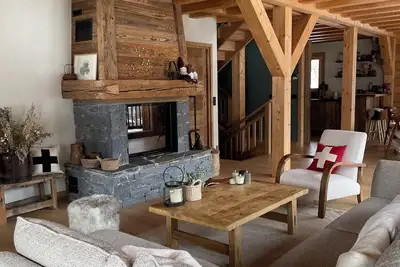 Image de Magnifique chalet face au massif du Mont Blanc