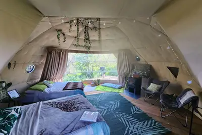 Image de #D3 Rainforest Getaway Dome- 2 Dbl beds-No pets Please