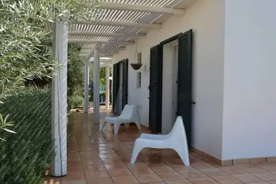 Image de Mediterranean-style villa surrounded by centuries-old olive and lemon trees