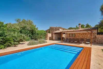 Image de Maison rurale 'Son Soler - Can Torres' avec vue montagne, piscine privée et Wi-Fi
