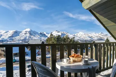Image de À 200m des pistes de ski, appartement pour 4