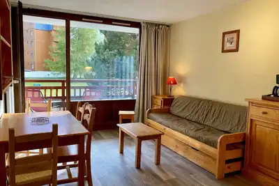 Image de Studio familial avec balcon sud, animaux acceptés, aux Deux Alpes