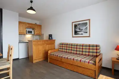 Image de Studio familial 4 pers. au pied des pistes, centre station, animaux admis
