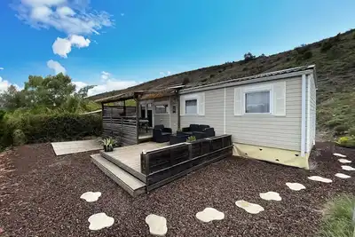 Image de Mobil-home Luxe 40m² (4p-2ch), Clim, Tv, Lv, lit 160, volets roulants, plancha, Nespresso 4 personnes