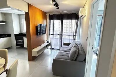 Image de 1 min from the beach with pool, air conditioning, pet and kids area. Gym/games room