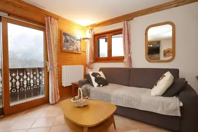 Image de Appartement 2 pièces cabine pour 6 personnes avec parking aux Houches