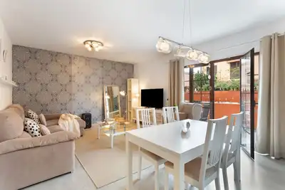 Image de Maison de vacances 'Las Brisas Fuerteventura' avec vue sur les montagnes, terrasse privée et Wi-Fi