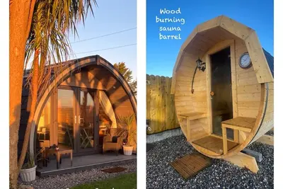 Image de Luxurious Glamping Pod on the Copper Coast with sauna barrel access.