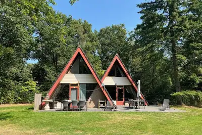 Image de Maison de vacances moderne au cœur d'une forêt