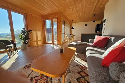 Image de Vacation at the Bummlerhof in upscale style, relaxation in the new solid wood house