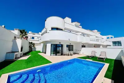 Image de Casa Pelt Finestrat avec piscine, vue mer montagne