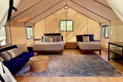 Image de Blue Heron's Nest-Glamping Tent in the Gorge w/ Ac