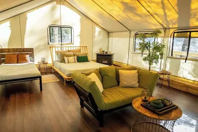 Image de Green Heron’s Nest- Family Glamping Tent with Ac