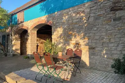 Image de Hofgohlis apartment between Dresden, Radebeul and MeiĂźen directly on the Elbe cycle path
