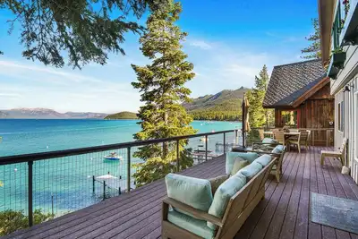 Image de Mesmerizing Meeks Bay | Outdoor Waterfront Deck