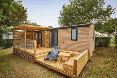 Image de Mobil-home | Ultimate | 2 Ch. | 4 pers. | Terrasse surélevée | A/C | Tv