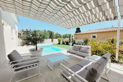 Image de Villa Augustine, villa de plain pied avec piscine, à 15 minutes de mer