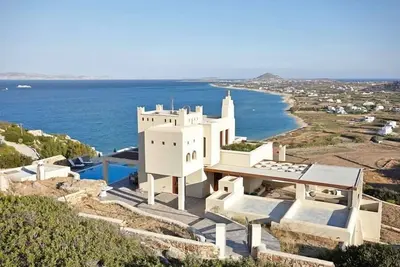 Image de Elegant Naxos Villa | Villa Eirini | 7 Bedrooms | Private Pool | Gorgeus Sea View | Furnished Outdoor Area | Parking Area | Plaka