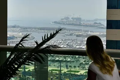 Image de Luxurious Retreat with Stunning Marina & Palm View