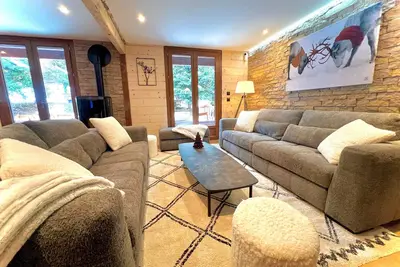 Image de Chalet \"Valentine\" avec vue sur les montagnes, terrasse privée et Wi-Fi