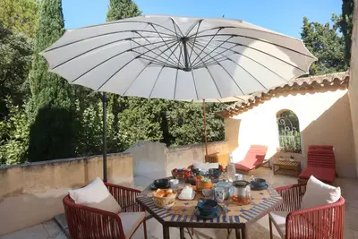 Image de Appartement 'La Suite Du Clos De La Tour' avec vue sur les montagnes, terrasse privée et Wi-Fi