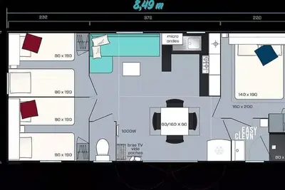 Image de Mobilheim 34m2 - 3 Zimmer Luxus 6 Personen
