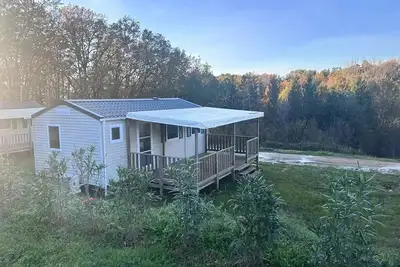 Image de Mobil-home Premium - 2 chambres (Maxi 4 adultes + 1 enfant) option clim 4 à 5 personnes - 4 pers. inclus dans le tarif