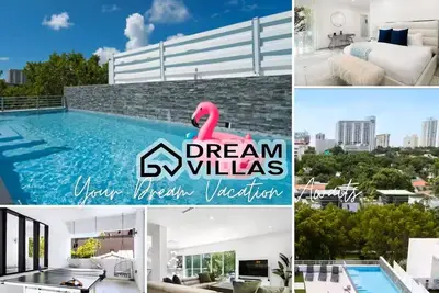 Image de Contemporary 4-bedroom house in Miami w/rooftop pool