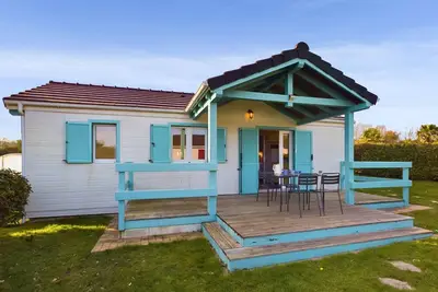 Chalet pour 4 dans une résidence avec piscine
