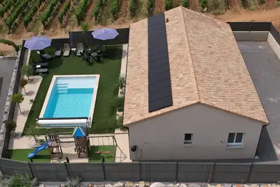 Image de Villa l'Olympe*** climatisée, 4 Chambres, 10 Pers, Piscine Chauffée et Privée