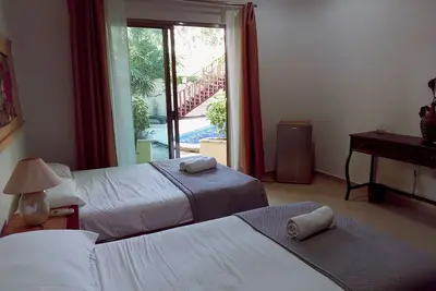 Image de Wonderful room with 2 beds in front of the pool, Tulum downtown - Palmira h