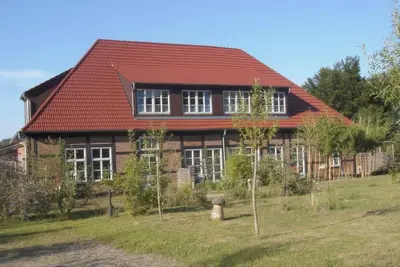 Image de Fantastic apartment for a family with 2-3 children in a half-timbered house in a quiet, idyllic location. The town center is only 700 m away.