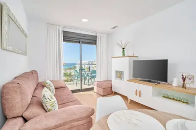 Image de Appartement 'Un Sueño Hecho Realidad En Torrox' avec vue sur la mer, Wi-Fi et climatisation