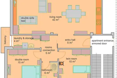 Image de Suite Francy Big Lake view balcony Top floor Wifi Sat-Tv Parking Air Con Sleep 6
