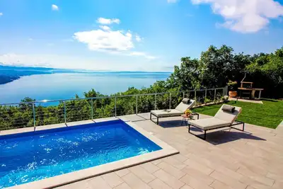 Image de Maison de vacances privée avec climatisation, Wifi, piscine privée, Tv, terrasse, vue panoramique