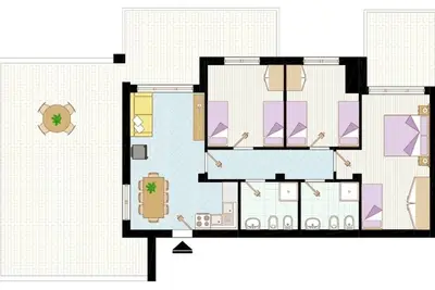 Image de Superbe appartement avec un bel espace solarium