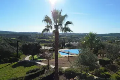 Villa near the beach, with swimming pool, children's playground and barbecue area.