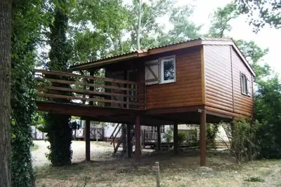 Image de Chalet sur pilotis / terrasse / climatisé / magnifique vue parc 4 personnes