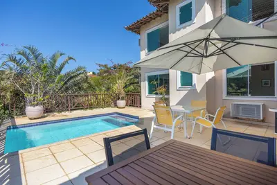 Image de Bz73 Geribá! Casa c\/ piscina privativa 5 Suítes!