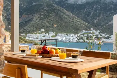 Wonderful Sifnos Villa | Villa Majesty | Private Pool with Jets | Beautifully Furnished Veranda | Sea Views | 2 Bedrooms | Kamares
