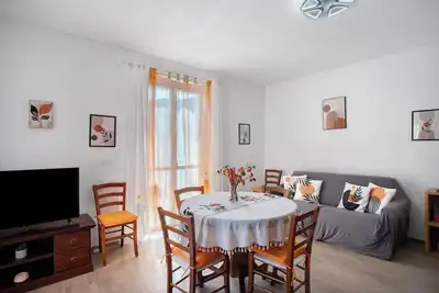 Image de Maison de vacances 'Cà Du Mandaìn' avec vue sur la montagne, terrasse privée et climatisation