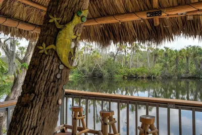 Image de Riverside Breeze! Tropical Retreat w Tiki Hut